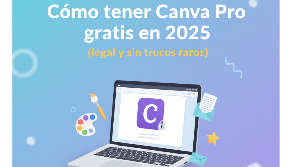 Cómo tener Canva Pro gratis en 2025 (legal y sin trucos raros)